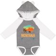 thumbnail image 3 of Inktastic Montana Gift Buffalo Silhouette Boys or Girls Long Sleeve Baby Bodysuit, 3 of 5