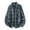 Blue, variant on Big & Tall Men Button-up Shirts Plaid Lapel Collar Long Sleeve Loose Fit Fall Casual Basic Daily Lightweight Tops M-5XL