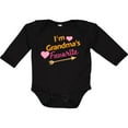 thumbnail image 3 of Inktastic I'm Grandma's Favorite with Arrow and Hearts in Pink Boys or Girls Long Sleeve Baby Bodysuit, 3 of 5