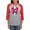 Heather/Red, variant on CafePress - Pepsi Varsity Badge 6 - Womens Baseball Tee