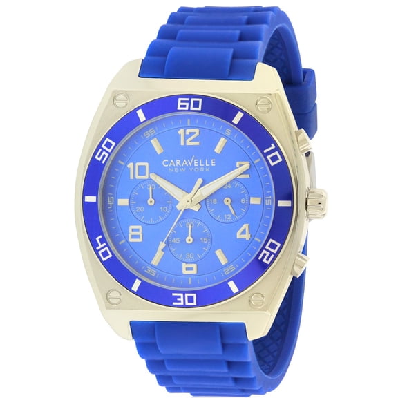 Caravelle New York Silicone Chronograph Mens Watch 45A115