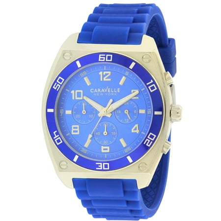 Caravelle New York Silicone Chronograph Mens Watch 45A115