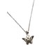 thumbnail image 2 of COLLAR DE MARIPOSA ALAS DOBLES DE PLATA, 2 of 3