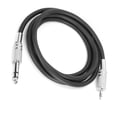 thumbnail image 1 of Cable De Audio De 3,5 Mm, Conveniente Cable Adaptador De Audio Estéreo TRS Anticorrosión Para Mezcladores Para Guitarras Para Altavoces Para Amplificadores, 1 of 7