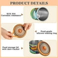 thumbnail image 5 of Wobogo Colorful Parrot Food Storage Jars 304 Food Grade Stainless Steel Canisters With Vacuum Airtight Lids for Coffee Snacks Nuts Cereal 900ML, 5 of 9