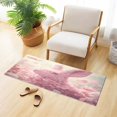 thumbnail image 6 of Haosy Pink Rabbit Made Of Petals Bathroom Rugs Non Slip Absorbent Soft Plush Quick Dry Bath Mat, 39"x20", 6 of 8