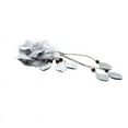 thumbnail image 5 of Cinturón fino informal de gasa con flores grandes para mujer, combinable con todo, con cadena de cintura con nudo dulce, cinturón decorativo con borlas largas, 5 of 5