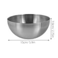 thumbnail image 4 of KAKOWELY Stainless Steel Prep Bowls Bowl Storage Container Silver 1Pcs for Restaurants, 4 of 8