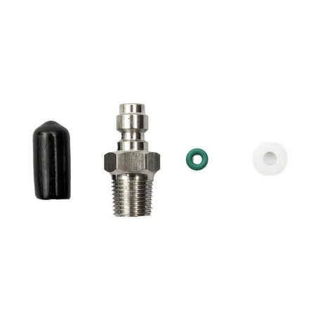 

8MM -Way Valve Filled Pacifier Stainless Steel Quick Connector Male