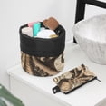 thumbnail image 6 of PhooArto Drawstring Cosmetic Bag, Barrel Shaped Portable Travel Makeup Bags, Vintage Map Octopus Patterns Large Capacity Waterproof Multifunctional Bucket Toiletry Bag, 6 of 6