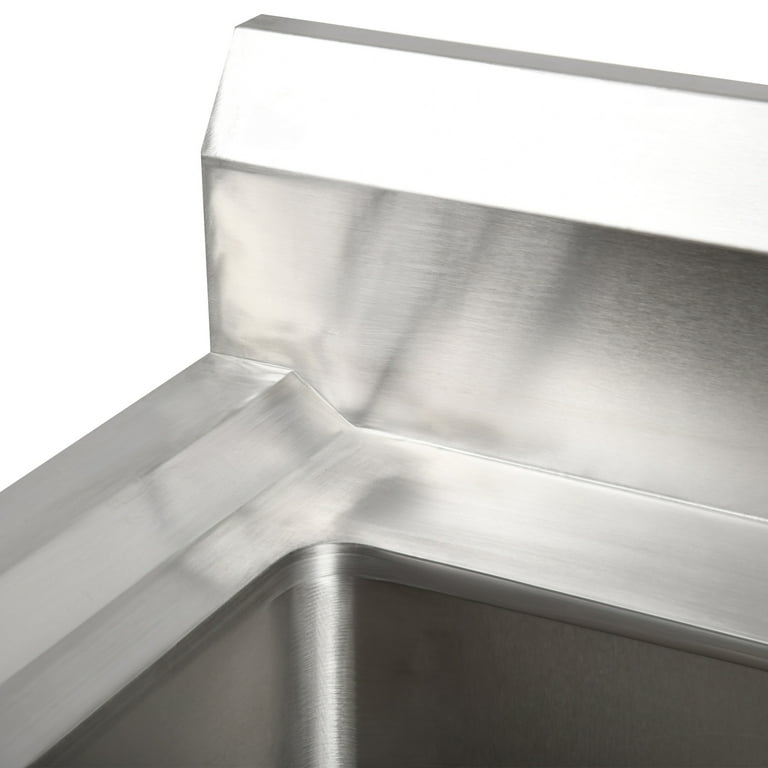 MYCENSE 37x31cm Deep Kitchen Sink Basin – Stainless Steel Single Bowl With Fast Drainage (RV & Bar Ready)