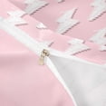 thumbnail image 4 of Erosebridal Cartoon Lightning Twin Bedding,Pink And White Duvet Cover Set For Girls Kids 2 Pieces,No Comforter,Reversible, 4 of 6