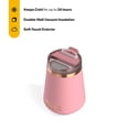 thumbnail image 2 of RTIC 12 oz Ceramic Lined Insulated Happy Hour Wine Tumbler, Leak Resistant Lid, Soft-Touch Exterior, Rosewater, 2 of 8