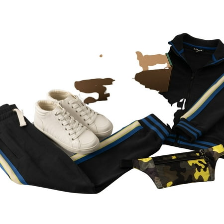 

KIDPIK Boys Ready Set Go Track Jacket And Jogger Graphic Tee And Beltbag Outfit Set 4-Piece Size: 2 - 16 No Shoes