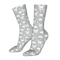 thumbnail image 5 of Goofa Rabbit And Cloud for 16in Socks, Funny Novelty Crazy Design Cotton Socks Sports Socks Knee High Socks For Men, Women,1Pairs - Gift For Working Friends, 5 of 7