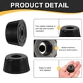 thumbnail image 3 of Uxcell 12Pcs Anti Vibration Rubber Feet 1.3"L x 0.9"W x 0.6"H 0.2"Dia Isolator Rubber Bumper Air Compressor Foot Pads for Generators Pressure Washers, Black, 3 of 6