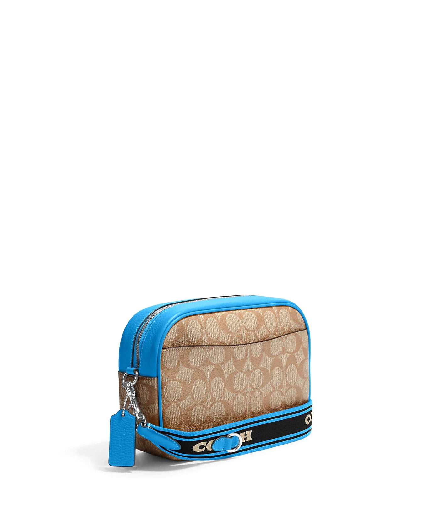 Coach Women's Signature Coated Canvas Camera Bag, Khaki / Racer
