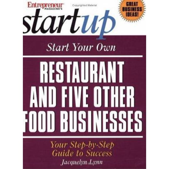 Pre-Owned Start Your Own Restaurant (and Five Other Food Businesses) (Paperback) 1891984268 9781891984266