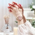 thumbnail image 4 of POEDAGAR Women Watches Fashion Rose Gold Steel Quartz Watch Waterproof Luminous Week Date Swiss Brand Ladies Wristwatch Bracelet, 4 of 6