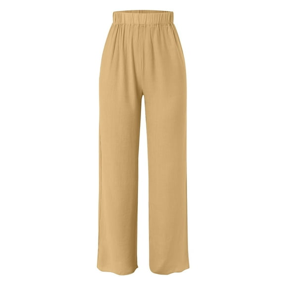 WENWU Womens Trousers Women'S Casual Pants Khaki Baggy Pants Women Loose Womens Pants High Waisted Wide Leg Pants Fall Pants
