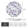 thumbnail image 2 of Bingfone Lavender Flowers Print Bone China Dinner Decorative Plates,Handmade Ceramic Dinner Plate with Stand for Home Club-8in, 2 of 6