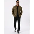 thumbnail image 5 of DARING DIVA Long Sleeve Button Solid Color Casual Work Jacket XL Brown, 5 of 7