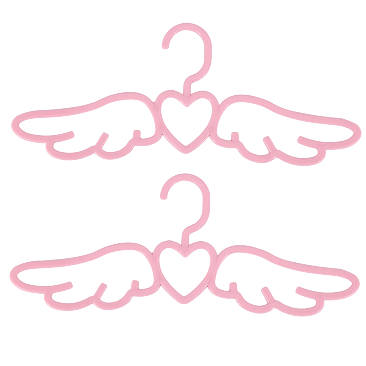 40 Pcs New Design Fly Angel Plastic Clothes Shirt Hanger, Cute Pretty Pink Loving Heart Scarf Underwear Hanger Rack