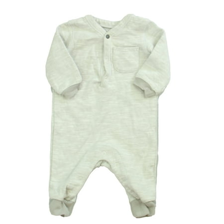 

Pre-owned Petit Lem Unisex Grey 1-piece Non-footed Pajamas size: 3 Months