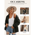 thumbnail image 4 of SHEWIN Women's Puffer Jacket Button Down Quilted Jacket Casual Winter Open Front Lightweight Diamond Coat Outwear Cardigan, 4 of 10
