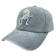 thumbnail image 3 of Boys' Skull Dinosaur Hat, Washed Vintage Summer Baseball Cap for Kids Ages 3-11, 3 of 6