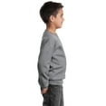 thumbnail image 3 of Port & Co Teen Unisex Regular Plain Long Sleeves Sweatshirt Ath. Heather Large, 3 of 5