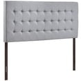 thumbnail image 3 of Modern Contemporary Queen Size Headboard, Grey Fabric, 4900, 3 of 5