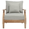 thumbnail image 3 of Safavieh Couture Martinique Coastal Eucalyptus Wood Solid Print Armchair, Natural / Beige, 3 of 11