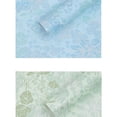 thumbnail image 3 of Xiao Hua Impresión, estampado en caliente, papel de embalaje en relieve, ramo de flores, flores de papel florales, 58 * 52 cm (verde), 3 of 5