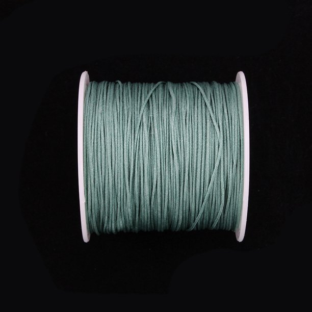 Cuerda tejida de jade, accesorios para pulseras de cuerda tejida, material de cuerda colgante hecho a mano de bricolaje encriptado de nailon