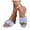 Blue, variant on Women's Flat Sandals Soft Leather Fashion Low Heel Slides Ladies Summer Dressy Slippers Mules