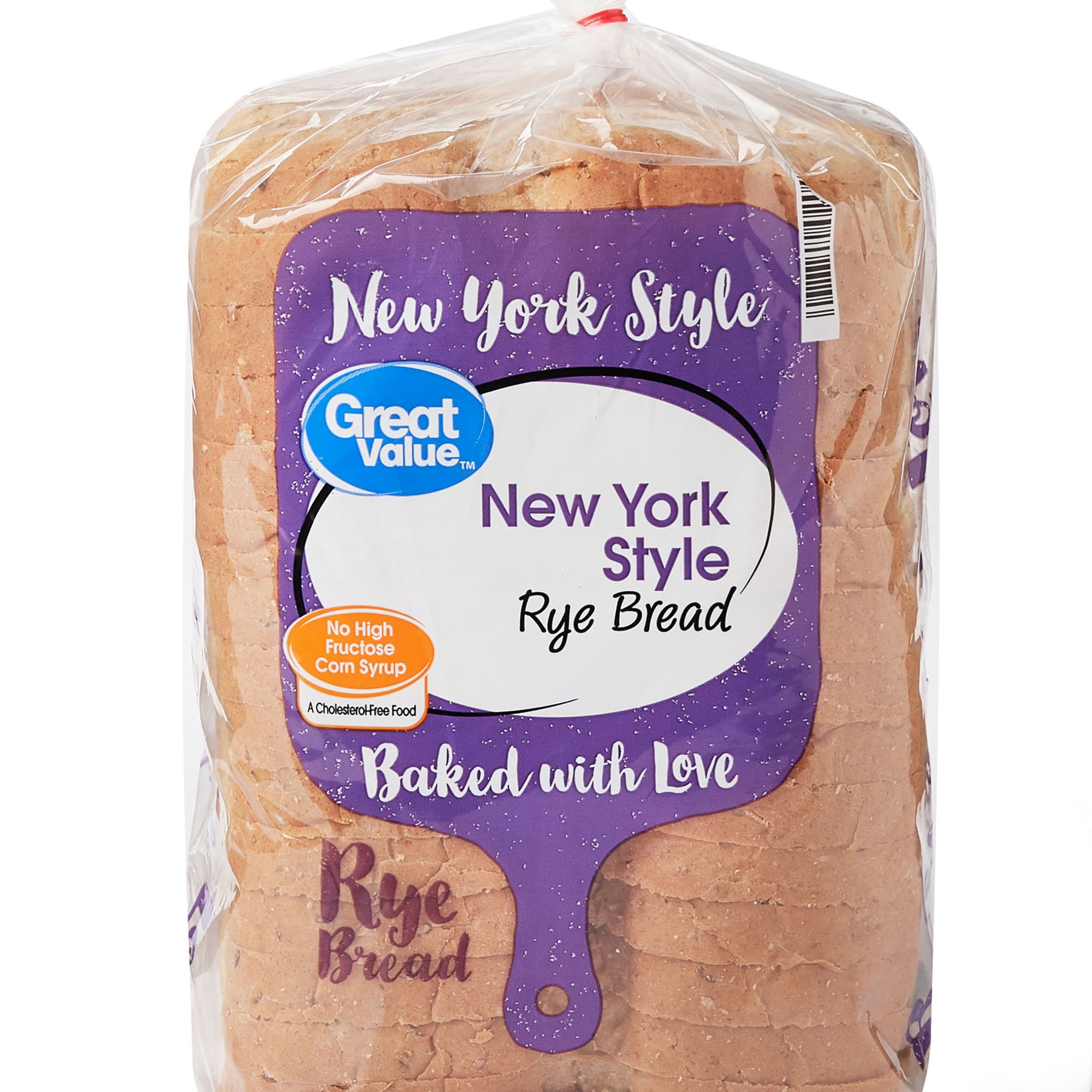 Great Value New York Style Rye Bread, 24 oz