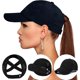 thumbnail image 5 of Cross Hat Womens Baseball Cap Cross Ponytail Hat High Messy Bun Hats Adjustable Quick Drying Mesh Hat, 5 of 5