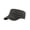 Black, variant on Vintage Military Style Cap, High Top Cadet Hat For Men For Daily Use, Driving And Walking, Classic Flat Top Baseball Cap For Outdoor Activities.