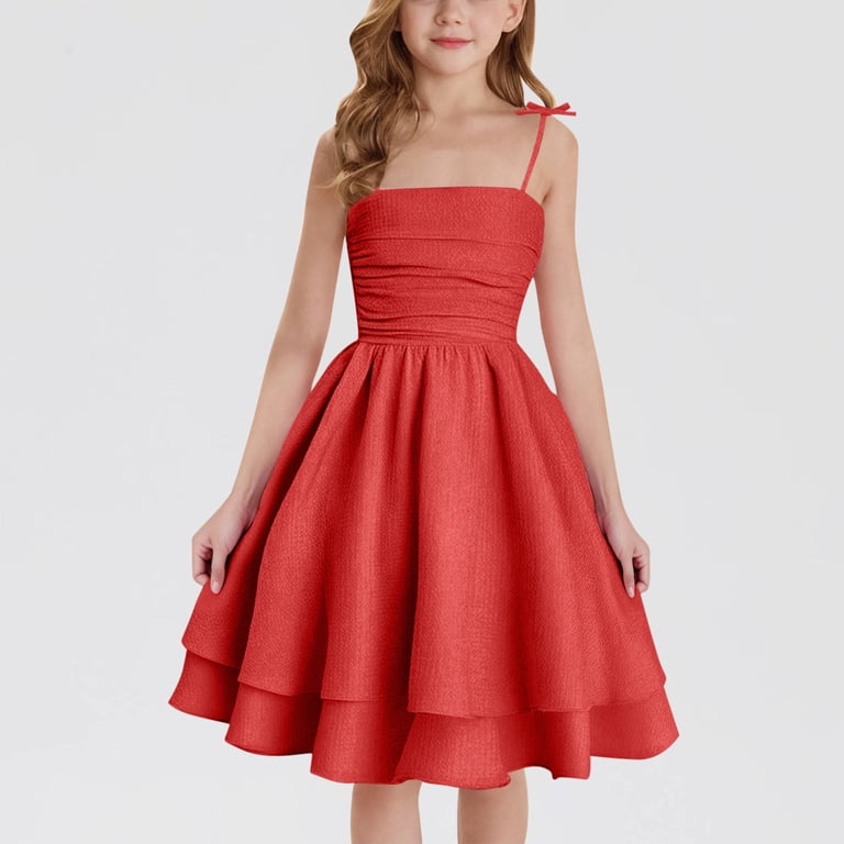 strapless open back dress Draped Silk Chiffon Dress with Flowers and Train 46 (FR) / Red main image 1