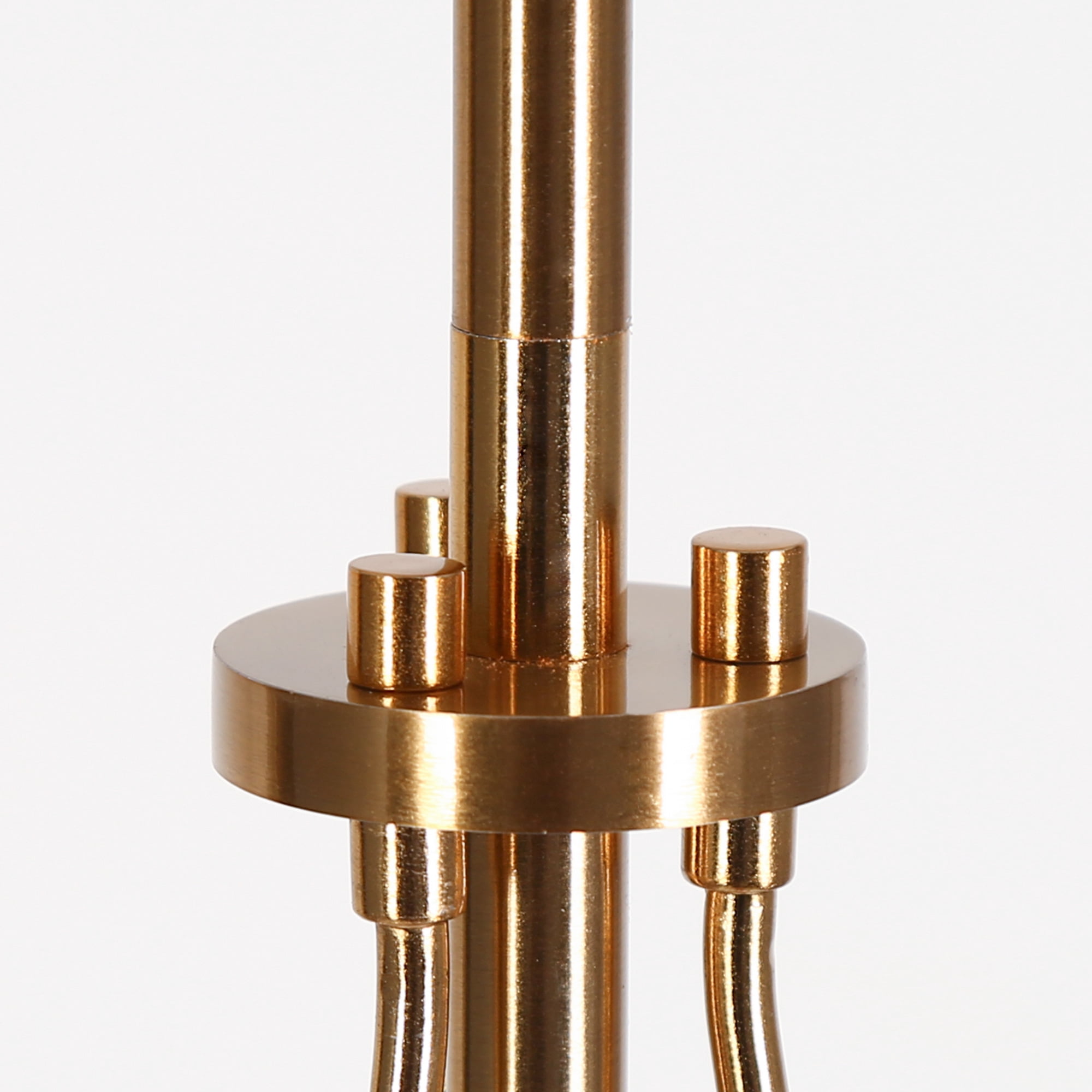 LNC Polished Dark Gold Modern Textured Glass Cylinder LED Mini Hanging Pendant Light