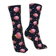 thumbnail image 7 of Xecao Cartoon Donut Planets Print Fashion No Heel Casual Crew Socks Cushioned Breathable for Men Women - Moisture wicking,Not easy to fade Suitable for daily, 7 of 7