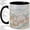 Black, variant on Seashell Coffee Mug, Stained Glass Beach Shell Art, Coastal Daily Tea Sips