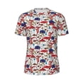 thumbnail image 6 of Rocae Colorful Mushrooms (2) for Men's Mesh Quick-Dry Short Sleeve Workout T-Shirt,Mens Crew Neck Tee Lightweight Soft Classic T Shirts 4X-Large, 6 of 9