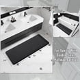 thumbnail image 2 of Alfombra de baño Yimobra Bathroom Runner, espuma viscoelástica, 140 x 60 cm, color negro, 2 of 7