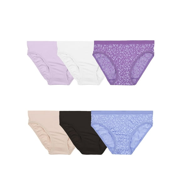 Fruit of the Loom Women's 360 Stretch Seamless Underwear, 6-Pack, Sizes S-2XL