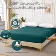 thumbnail image 6 of HGmart Green Polyester Protector Diamond Grid Ultrasonic Waterproof Quilted Fitted Sheet-Size T, 6 of 7