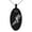 Black, variant on Stainless Steel Engraved Small Oval Charm Pendant