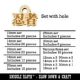 thumbnail image 2 of Ninja Kanji Script Wood Mini Charms Shapes DIY Craft Jewelry - With Hole - 18mm (17pcs), 2 of 7