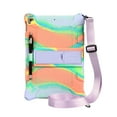 thumbnail image 6 of Cowithday Kids Case for iPad 9th/8th/7th Generation ,iPad 10.2 inch Case 2021/2020/2019 with Shoulder Strap/Pencil Holder Soft Silicone Rugged Shockproof Kickstand Lightweight Hard Cover, Pink Purple, 6 of 7